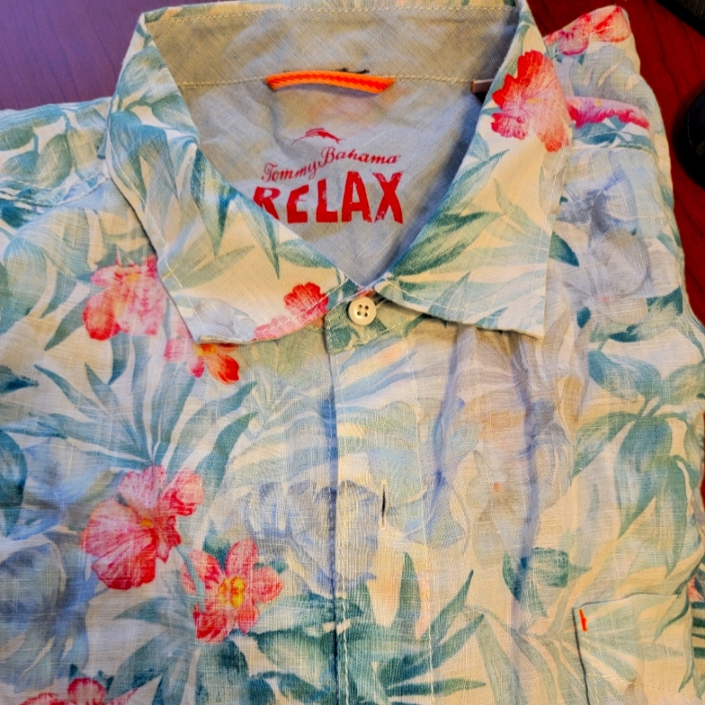 Tommy Bahama Flowered Shirt 3XL